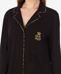 Lauren Ralph Lauren Women's Notched-Collar Pajamas Set 5 Lauren Ralph Lauren Women's Notched-Collar Pajamas Set -B.TEMPT’D Shop 22914116 fpx