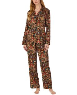 Lauren Ralph Lauren Women's Printed Sateen Pajamas Set
