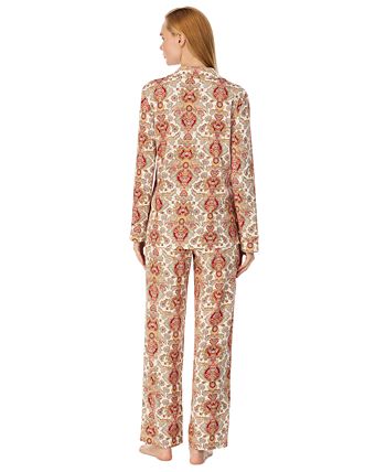 Petite Paisley-Print Pajamas Set Lauren Ralph Lauren Petite Paisley-Print Pajamas Set -B.TEMPT’D Shop