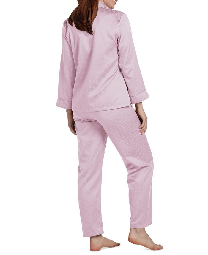 Women's Notched-Collar Pajamas Set Miss Elaine Women's Notched-Collar Pajamas Set -B.TEMPT’D Shop