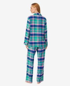 Lauren Ralph Lauren Women's Long Sleeve Notch Collar Long Pant Pajama Set 2 Pieces -B.TEMPT’D Shop 22916918 fpx