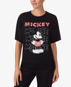 Disney Women's Mickey Mouse Short-Sleeve Sleep Top 5 Disney Women's Mickey Mouse Short-Sleeve Sleep Top -B.TEMPT’D Shop 22936957 fpx