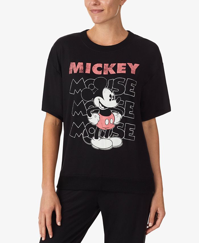 Women's Mickey Mouse Short-Sleeve Sleep Top Disney Women's Mickey Mouse Short-Sleeve Sleep Top -B.TEMPT’D Shop