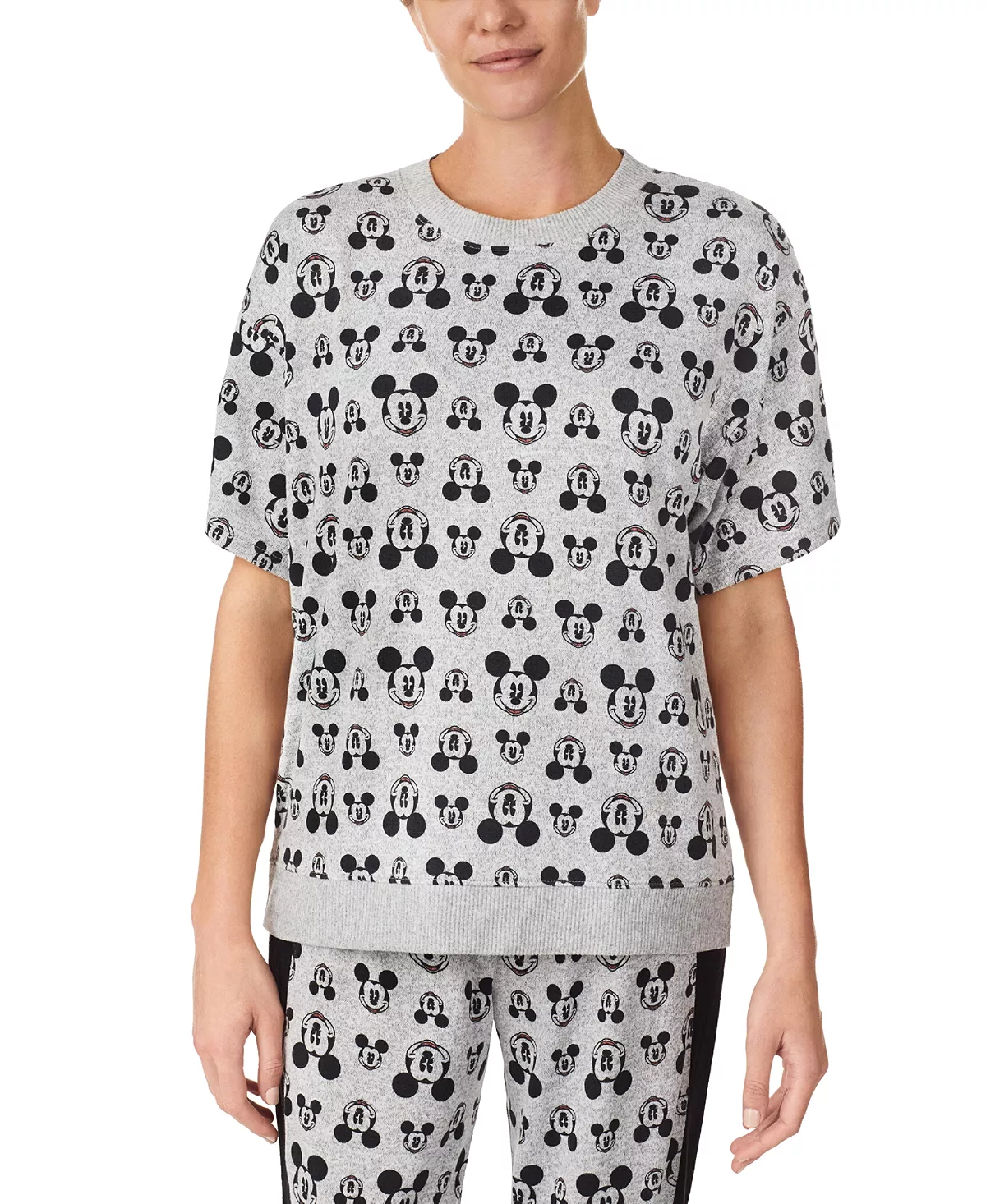 Women's Mickey Mouse Short-Sleeve Sleep Top Disney Women's Mickey Mouse Short-Sleeve Sleep Top -B.TEMPT’D Shop