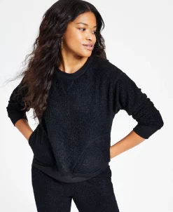 Jenni Women's Solid Sherpa Pajama Set, Created For Macy's 5 Jenni Women's Solid Sherpa Pajama Set, Created For Macy's -B.TEMPT’D Shop 23086063 fpx