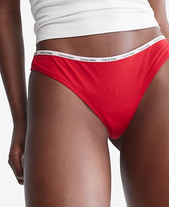 Women's Signature Logo 5-Pk. Thong Underwear QD3712 Calvin Klein Women's Signature Logo 5-Pk. Thong Underwear QD3712 -B.TEMPT’D Shop