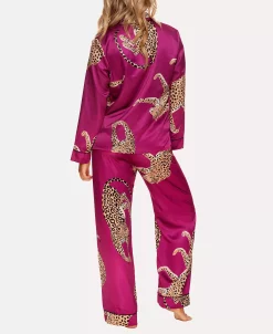 Jezebel Women's Adrienne Printed Satin Pajama Set, 2 Pieces 6 Jezebel Women's Adrienne Printed Satin Pajama Set, 2 Pieces -B.TEMPT’D Shop 23092288 fpx