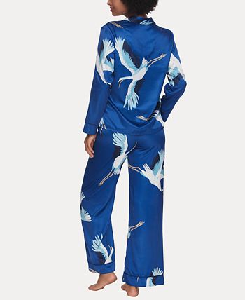Women's Adrienne Printed Satin Pajama Set, 2 Pieces Jezebel Women's Adrienne Printed Satin Pajama Set, 2 Pieces -B.TEMPT’D Shop