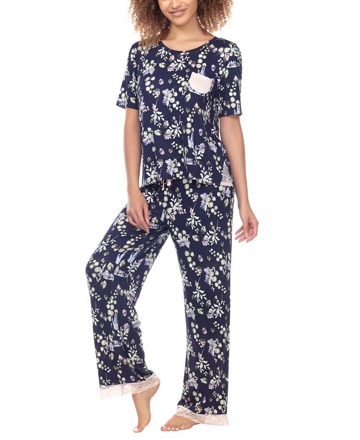 Women's Something Sweet Rayon Pant Pajama Set, 2 Piece Honeydew Women's Something Sweet Rayon Pant Pajama Set, 2 Piece -B.TEMPT’D Shop