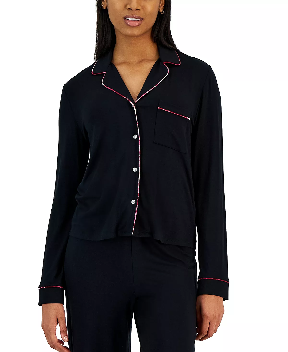 Women's Notch-Collar Pajama Set, Created For Macy's Jenni Women's Notch-Collar Pajama Set, Created For Macy's -B.TEMPT’D Shop