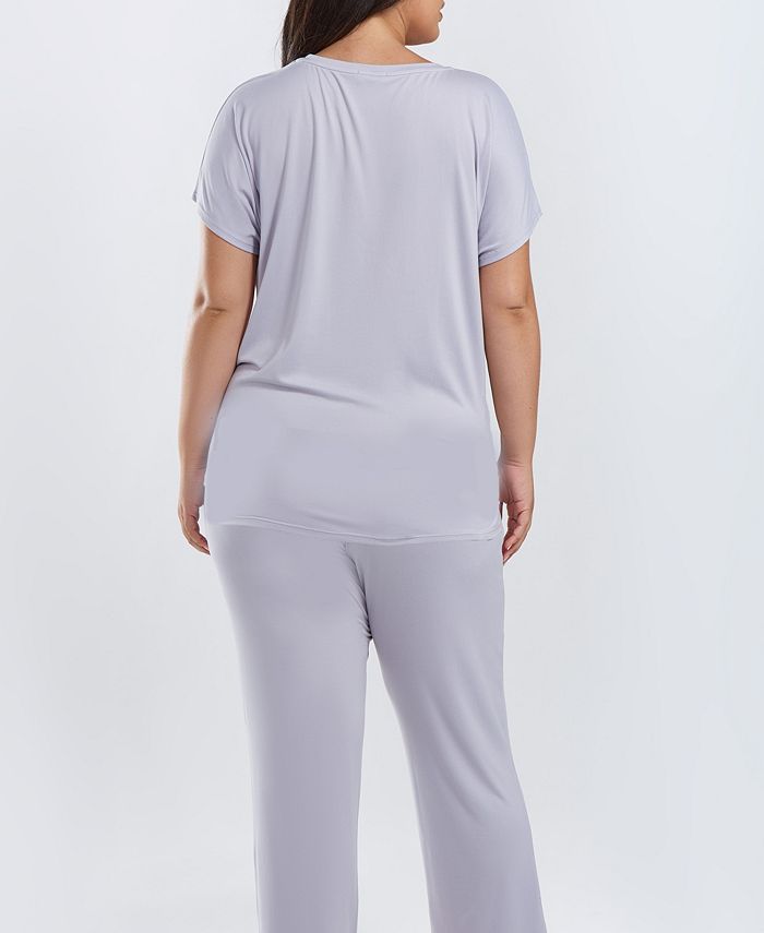 Jewel Cozy Plus Size Modal Pajama Pant Set, 2 Piece ICollection Jewel Cozy Plus Size Modal Pajama Pant Set, 2 Piece -B.TEMPT’D Shop