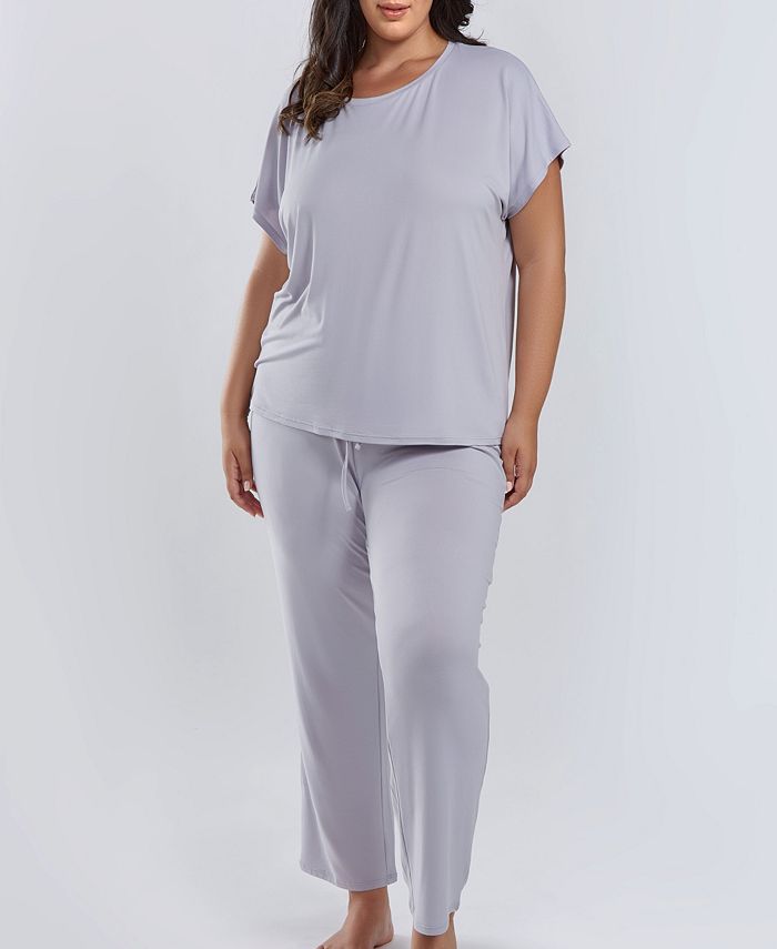 Jewel Cozy Plus Size Modal Pajama Pant Set, 2 Piece ICollection Jewel Cozy Plus Size Modal Pajama Pant Set, 2 Piece -B.TEMPT’D Shop