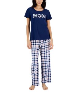 Family Pajamas Women's Mom Plaid Mix It Pajama Set, Created For Macy's