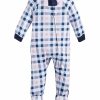 Family Pajamas Baby Simple Plaid Matching Footed One-Piece, Created For Macy's -B.TEMPT’D Shop 23186046 fpx