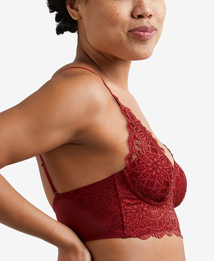 Pure Comfort Lace & Mesh Longline Wireless Bralette DM1188 Maidenform Pure Comfort Lace & Mesh Longline Wireless Bralette DM1188 -B.TEMPT’D Shop