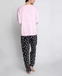 GOODNIGHT KISS Women's Silky Velour Long Sleeve Top And Jog Style Pant Pajama Set, 2 Piece 9 GOODNIGHT KISS Women's Silky Velour Long Sleeve Top And Jog Style Pant Pajama Set, 2 Piece -B.TEMPT’D Shop 23208071 fpx