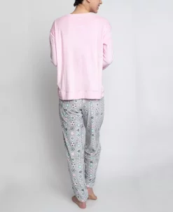 GOODNIGHT KISS Women's Silky Velour Long Sleeve Top And Jog Style Pant Pajama Set, 2 Piece 8 GOODNIGHT KISS Women's Silky Velour Long Sleeve Top And Jog Style Pant Pajama Set, 2 Piece -B.TEMPT’D Shop 23208077 fpx