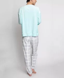 GOODNIGHT KISS Women's Silky Velour Long Sleeve Top And Jog Style Pant Pajama Set, 2 Piece 6 GOODNIGHT KISS Women's Silky Velour Long Sleeve Top And Jog Style Pant Pajama Set, 2 Piece -B.TEMPT’D Shop 23208080 fpx