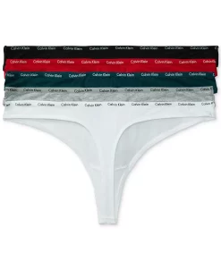 Calvin Klein Women's Signature Logo 5-Pk. Thong Underwear QD3712 6 Calvin Klein Women's Signature Logo 5-Pk. Thong Underwear QD3712 -B.TEMPT’D Shop 23233569 fpx