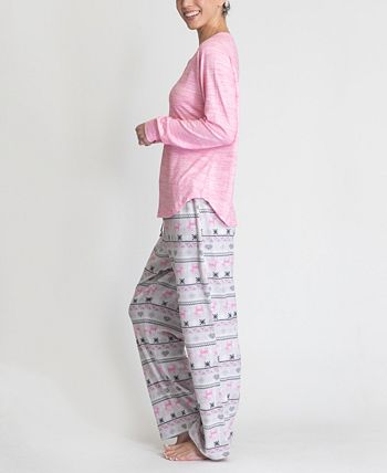 Women's Cozy Sleep And Lounge Set, 2 Piece Muk Luks Women's Cozy Sleep And Lounge Set, 2 Piece -B.TEMPT’D Shop