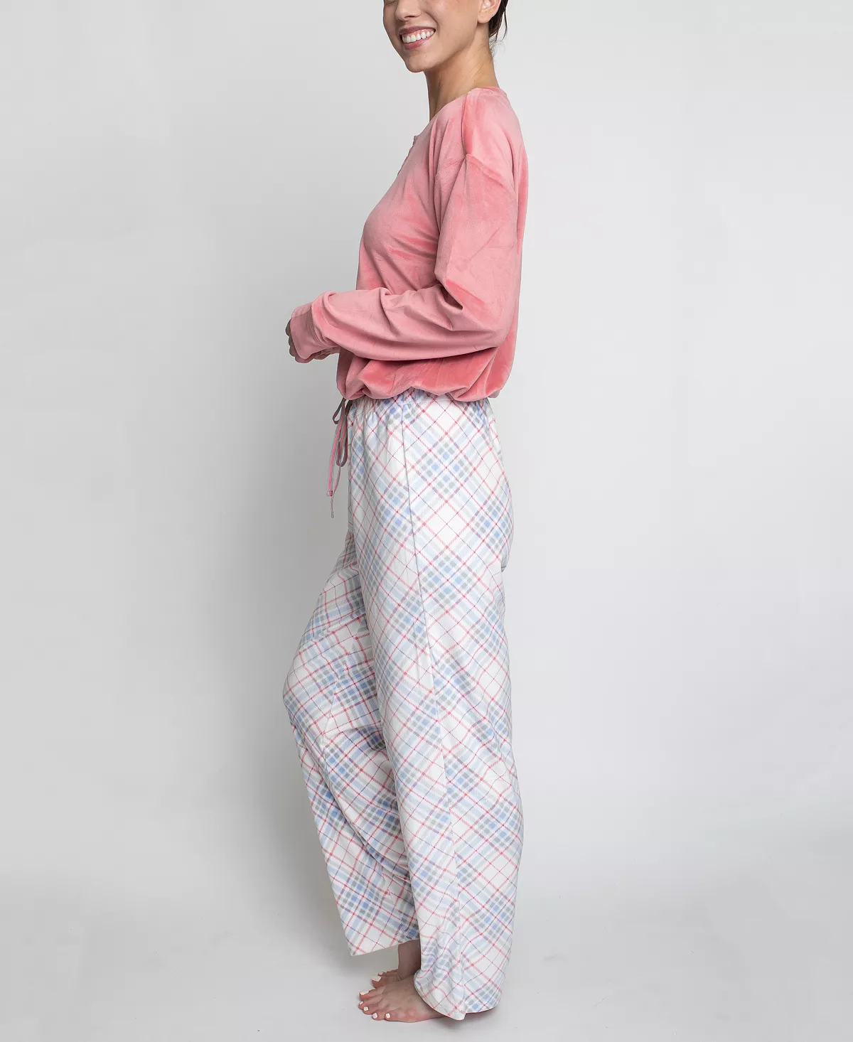 Women's Stretch Fleece Pajama Set, 2 Pieces Hanes Women's Stretch Fleece Pajama Set, 2 Pieces -B.TEMPT’D Shop