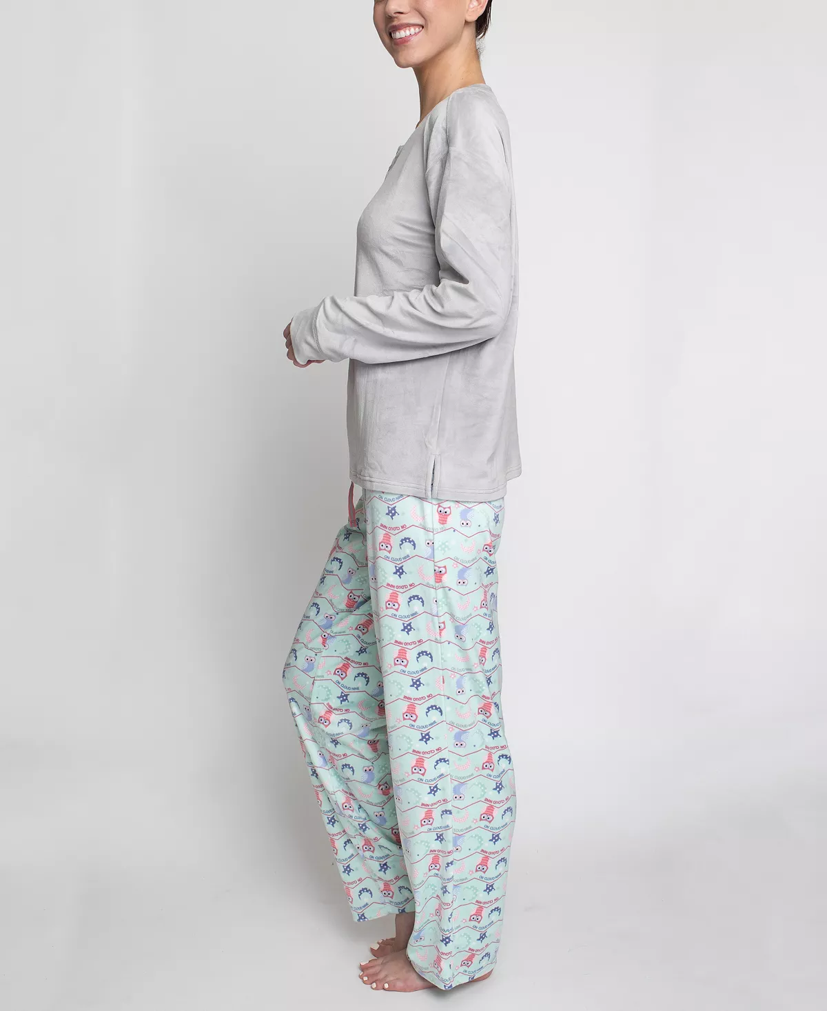 Women's Stretch Fleece Pajama Set, 2 Pieces Hanes Women's Stretch Fleece Pajama Set, 2 Pieces -B.TEMPT’D Shop