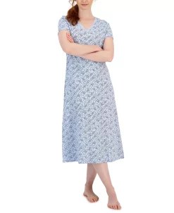 Charter Club Women's Cotton Lace-Trim Essentials Nightgown, Created For Macy's -B.TEMPT’D Shop 23367601 fpx