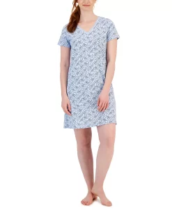 Charter Club Women's Cotton Lace-Trim Essentials Sleepshirt, Created For Macy's -B.TEMPT’D Shop 23367626 fpx