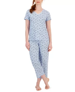Charter Club Women's Cotton Lace-Trim Essentials Pajamas Set, Created For Macy's -B.TEMPT’D Shop 23367668 fpx