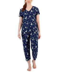 Charter Club Women's Cotton Lace-Trim Essentials Pajamas Set, Created For Macy's