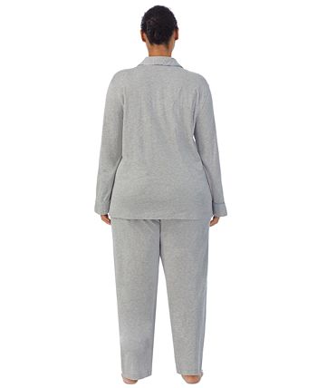 Plus Size Long Sleeve And Pant Matching Pajama Set Lauren Ralph Lauren Plus Size Long Sleeve And Pant Matching Pajama Set -B.TEMPT’D Shop