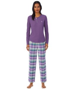 Lauren Ralph Lauren Ong Sleeve And Pant Pajama Set