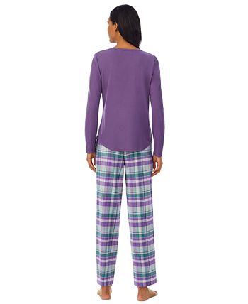 ong Sleeve And Pant Pajama Set Lauren Ralph Lauren Ong Sleeve And Pant Pajama Set -B.TEMPT’D Shop