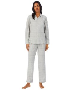 Lauren Ralph Lauren Ong Sleeve And Pant Matching Pajama Set