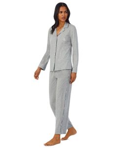 Lauren Ralph Lauren Women's Long Sleeve Shirt And Pant Matching Pajama Set