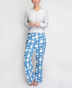 Hanes Women's Stretch Fleece Pajama Set, 2 Piece