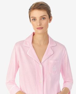 Lauren Ralph Lauren 3/4 Sleeve Classic Notch Collar Capri Pajama Set 5 Lauren Ralph Lauren 3/4 Sleeve Classic Notch Collar Capri Pajama Set -B.TEMPT’D Shop 23508477 fpx