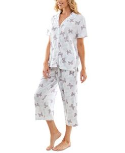 Roudelain Women's Printed Short-Sleeve Capri Pajamas Set 4 Roudelain Women's Printed Short-Sleeve Capri Pajamas Set -B.TEMPT’D Shop 23523692 fpx