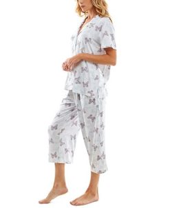 Roudelain Women's Printed Short-Sleeve Capri Pajamas Set 7 Roudelain Women's Printed Short-Sleeve Capri Pajamas Set -B.TEMPT’D Shop 23523696 fpx