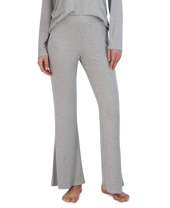 Women's Ribbed Flare-Leg Sleep Pants Steve Madden Women's Ribbed Flare-Leg Sleep Pants -B.TEMPT’D Shop