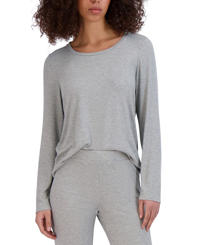 Women's Ribbed Long-Sleeve Sleep Tee Steve Madden Women's Ribbed Long-Sleeve Sleep Tee -B.TEMPT’D Shop