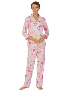 Lauren Ralph Lauren Women's Floral 3/4-Sleeve Pajamas Set