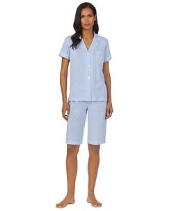 Lauren Ralph Lauren Bingham Bermuda Printed Cotton Pajama Set 6 Lauren Ralph Lauren Bingham Bermuda Printed Cotton Pajama Set -B.TEMPT’D Shop 23643090 fpx