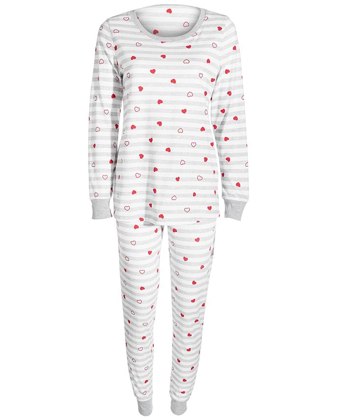 Women's Hearts Striped Valentine's Day Matching Pajama Set, Created For Macy's Family Pajamas Women's Hearts Striped Valentine's Day Matching Pajama Set, Created For Macy's -B.TEMPT’D Shop