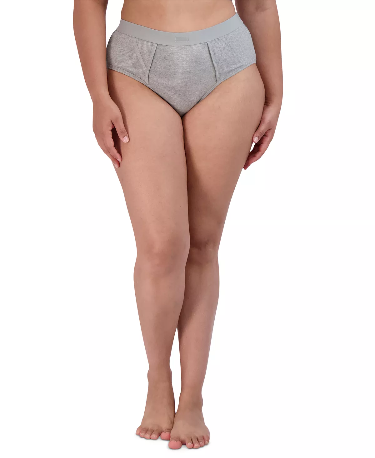 Women's Ribbed High-Waisted Brief Underwear SM02175 Steve Madden Women's Ribbed High-Waisted Brief Underwear SM02175 -B.TEMPT’D Shop