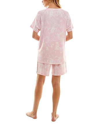 Women's Printed Bermuda Shorts Pajama Set Roudelain Women's Printed Bermuda Shorts Pajama Set -B.TEMPT’D Shop