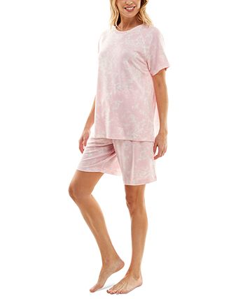 Women's Printed Bermuda Shorts Pajama Set Roudelain Women's Printed Bermuda Shorts Pajama Set -B.TEMPT’D Shop