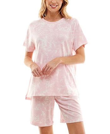 Women's Printed Bermuda Shorts Pajama Set Roudelain Women's Printed Bermuda Shorts Pajama Set -B.TEMPT’D Shop
