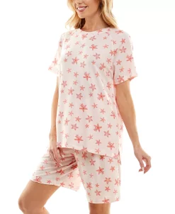 Roudelain Women's Printed Bermuda Shorts Pajama Set 11 Roudelain Women's Printed Bermuda Shorts Pajama Set -B.TEMPT’D Shop 23718573 fpx