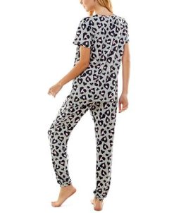 Roudelain Women's Butterknit Printed Short Sleeve Top And Jogger Matching Set -B.TEMPT’D Shop 23733659 fpx